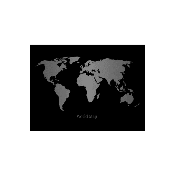Affiche World Map - Dark Design