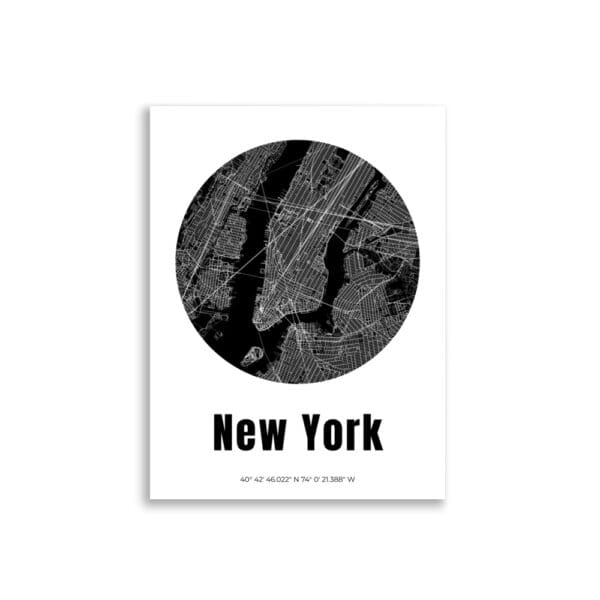 enhanced-matte-paper-poster-cm-30x40-cm-front-690c7593b77d4.jpg Affiche Plan de New York sur fond blanc