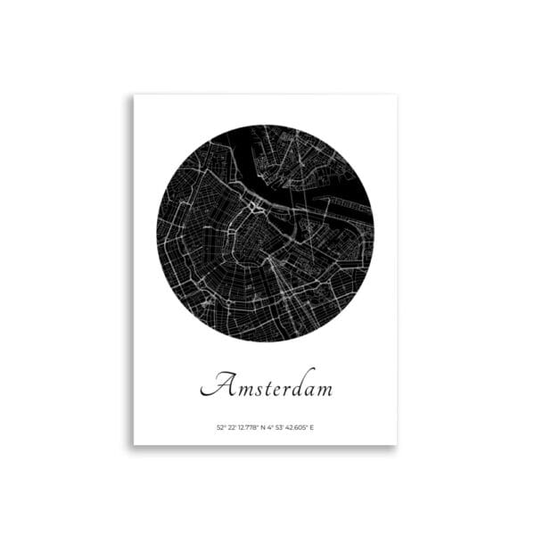 enhanced-matte-paper-poster-cm-30x40-cm-front-690c779bdb320.jpg Affiche Plan d’Amsterdam sur fond blanc
