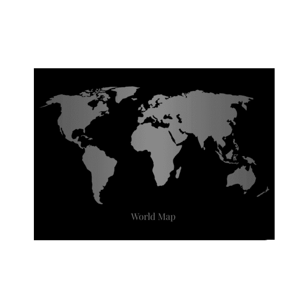 Affiche World Map - Dark Design