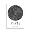 Affiche Plan de Paris sur fond blanc
