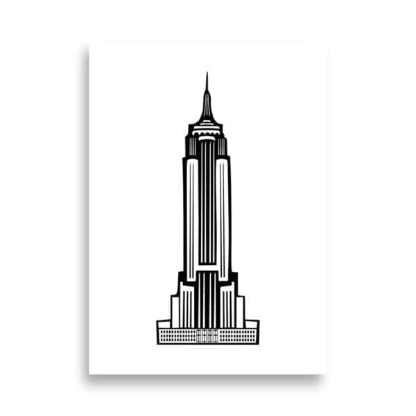enhanced-matte-paper-poster-cm-50x70-cm-front-690c7ea7de07f.jpg Affiche Empire State Building – Lignes noires sur fond blanc
