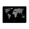 Affiche World Map - Dark Design