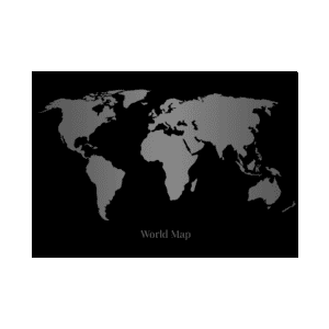Affiche World Map - Dark Design