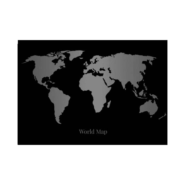 Affiche World Map - Dark Design