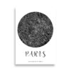 Affiche Plan de Paris sur fond blanc