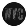 Tapis de souris rond NYC on the Map sur fond noir - 2